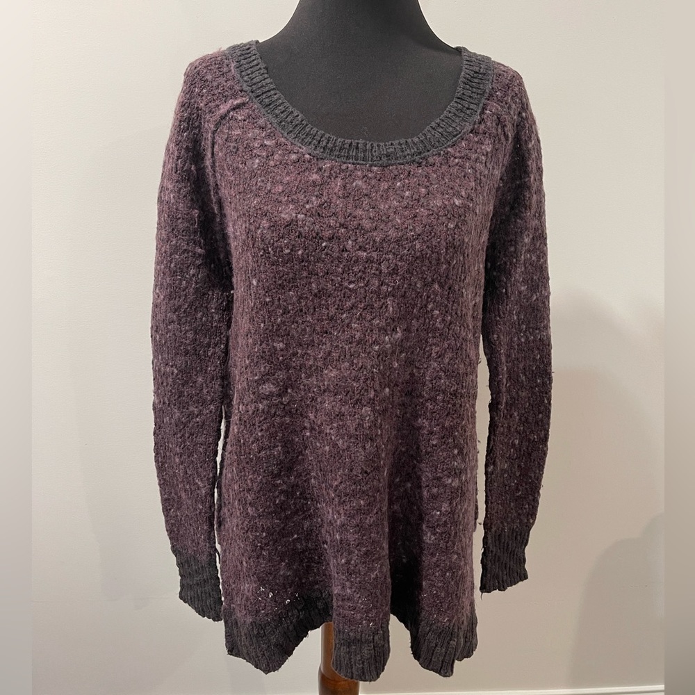 Free People purple knit sweater